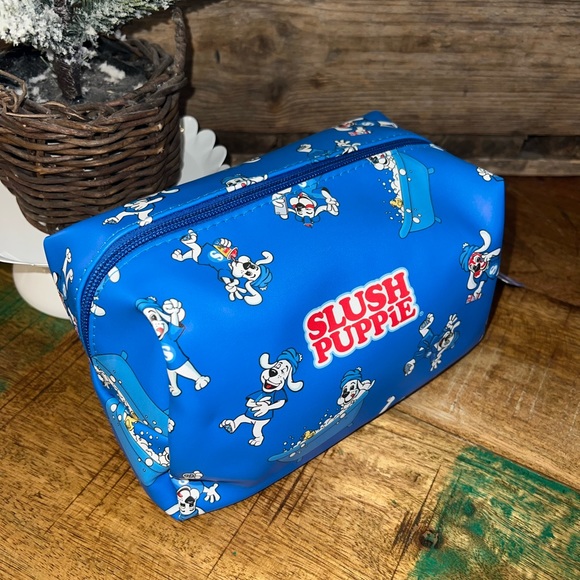 Revolution Beauty London X Jake Jamie. Blue Slush Puppie slushie cosmetic bag… - Picture 5 of 8